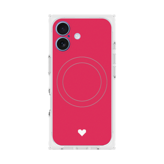 Premium Square Case with MagSafe［ Original - Favorite Color Heart - Red ］