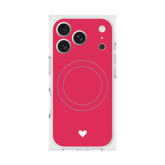 Premium Square Case with MagSafe［ Original - Favorite Color Heart - Red ］