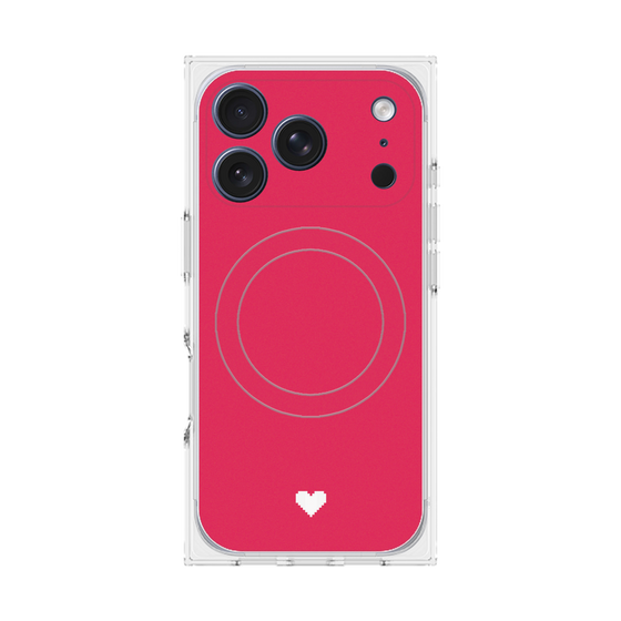 Premium Square Case with MagSafe［ Original - Favorite Color Heart - Red ］