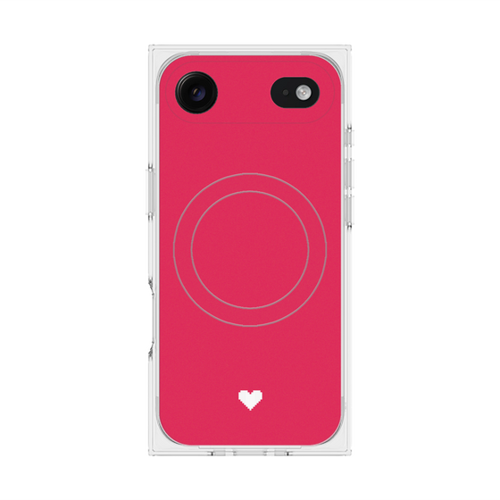 Premium Square Case with MagSafe［ Original - Favorite Color Heart - Red ］