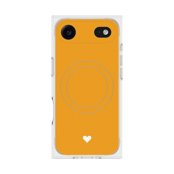Premium Square Case with MagSafe［ Original - Favorite Color Heart - Orange ］