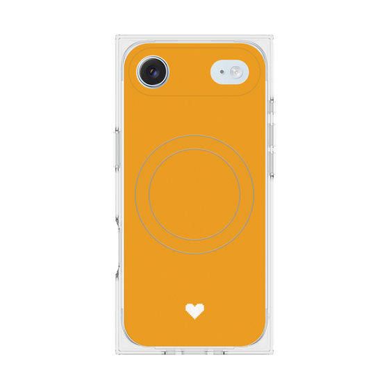 Premium Square Case with MagSafe［ Original - Favorite Color Heart - Orange ］