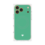 Premium Square Case with MagSafe［ Original - Favorite Color Heart - Green ］