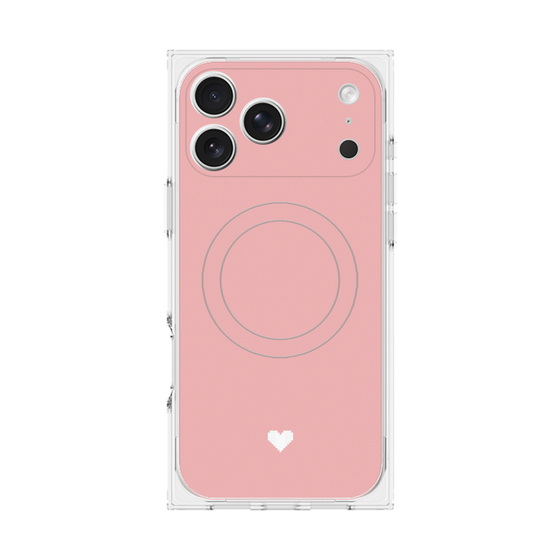 Premium Square Case with MagSafe［ Original - Favorite Color Heart - Pink ］