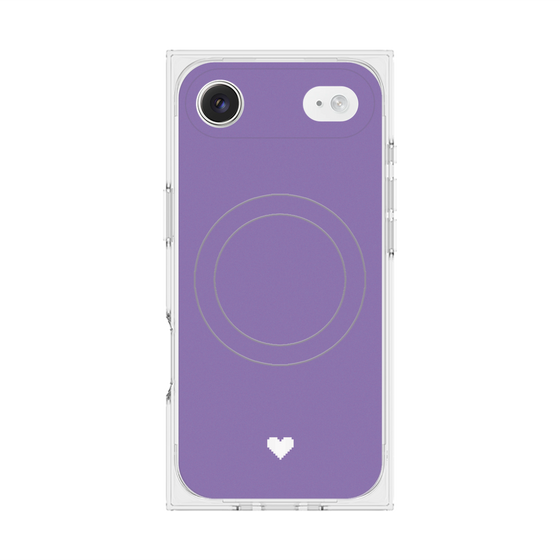 Premium Square Case with MagSafe［ Original - Favorite Color Heart - Purple ］