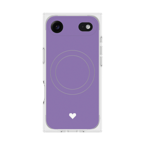 Premium Square Case with MagSafe［ Original - Favorite Color Heart - Purple ］