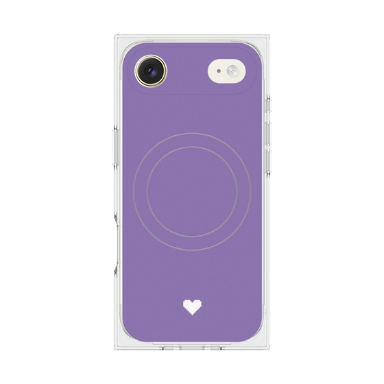 Premium Square Case with MagSafe［ Original - Favorite Color Heart - Purple ］