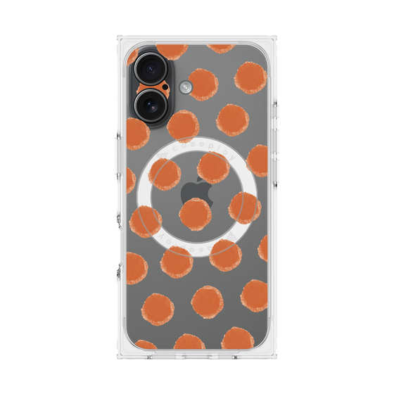 Premium Square Case with MagSafe［ Original - Favorite Color Polka Dots - Red ］