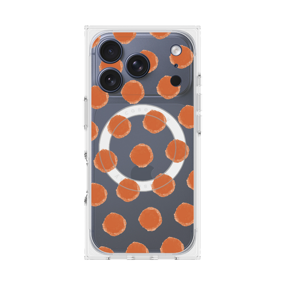 Premium Square Case with MagSafe［ Original - Favorite Color Polka Dots - Red ］