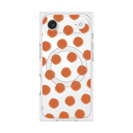 Premium Square Case with MagSafe［ Original - Favorite Color Polka Dots - Red ］