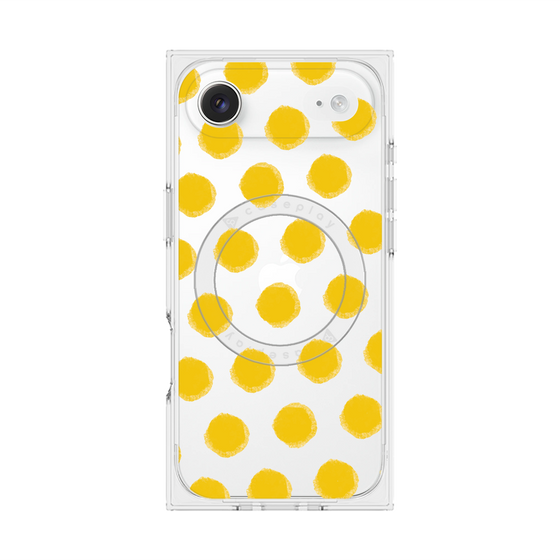 Premium Square Case with MagSafe［ Original - Favorite Color Polka Dots - Yellow ］