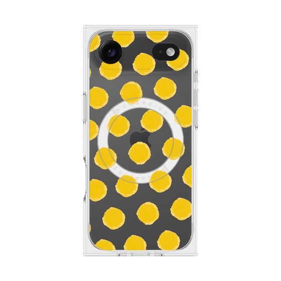 Premium Square Case with MagSafe［ Original - Favorite Color Polka Dots - Yellow ］