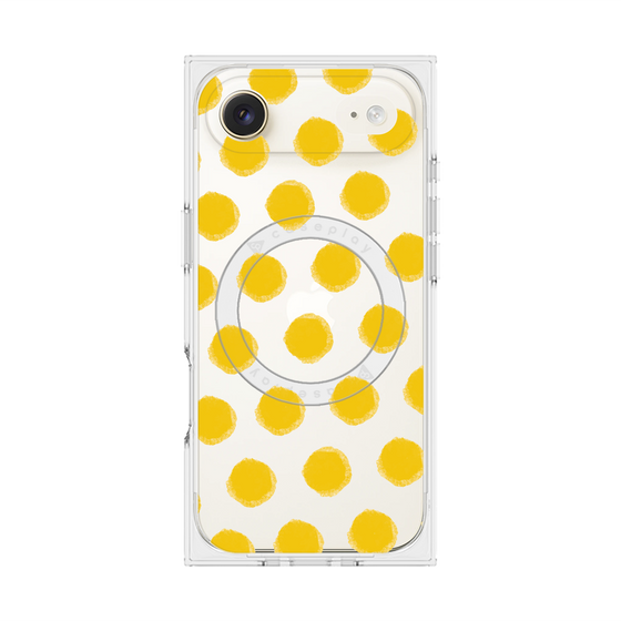 Premium Square Case with MagSafe［ Original - Favorite Color Polka Dots - Yellow ］