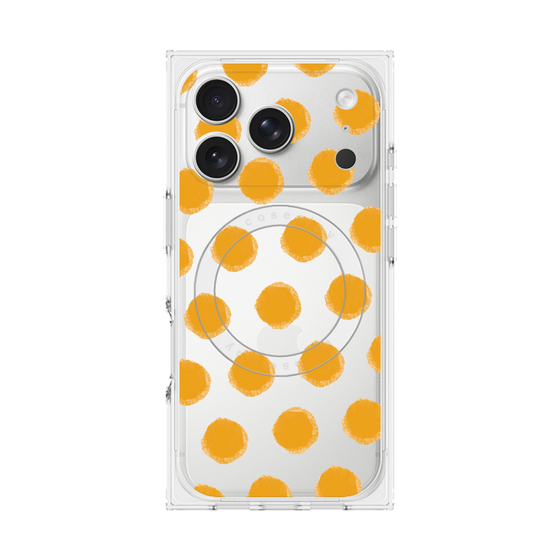 Premium Square Case with MagSafe［ Original - Favorite Color Polka Dots - Orange ］