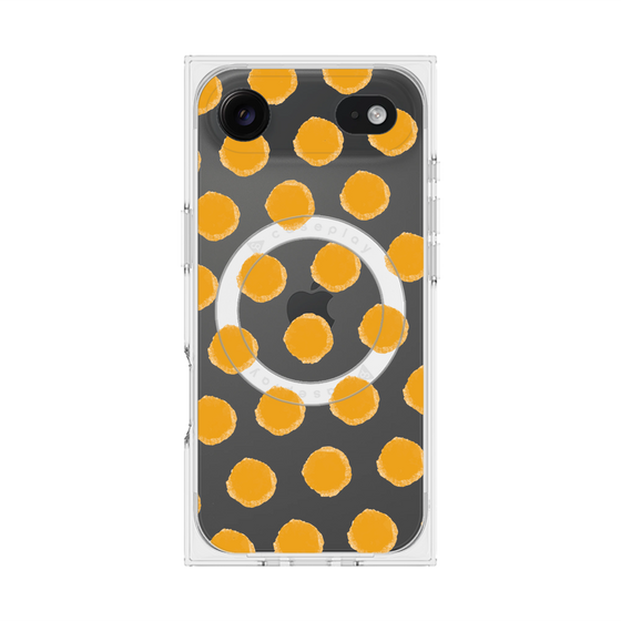 Premium Square Case with MagSafe［ Original - Favorite Color Polka Dots - Orange ］