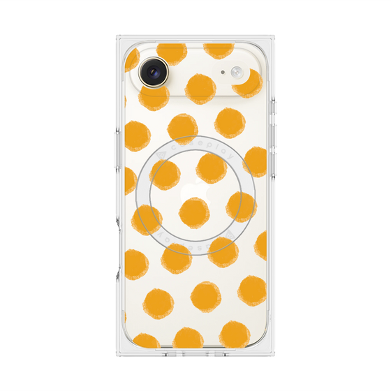 Premium Square Case with MagSafe［ Original - Favorite Color Polka Dots - Orange ］
