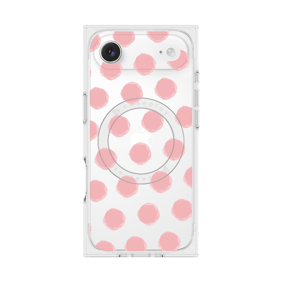 Premium Square Case with MagSafe［ Original - Favorite Color Polka Dots - Pink ］