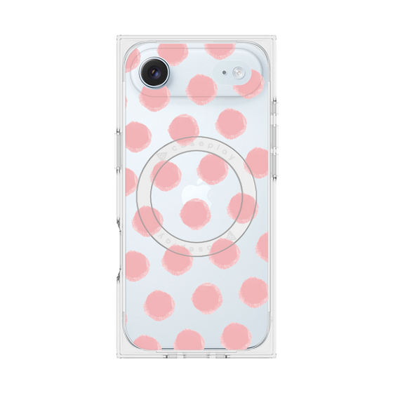 Premium Square Case with MagSafe［ Original - Favorite Color Polka Dots - Pink ］