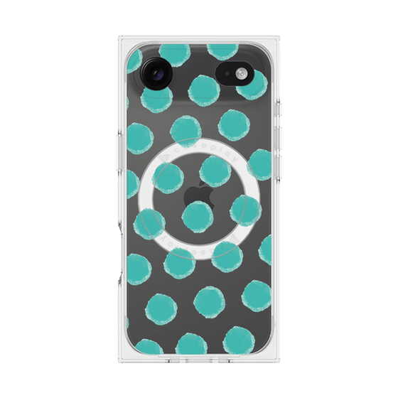 Premium Square Case with MagSafe［ Original - Favorite Color Polka Dots - Green ］
