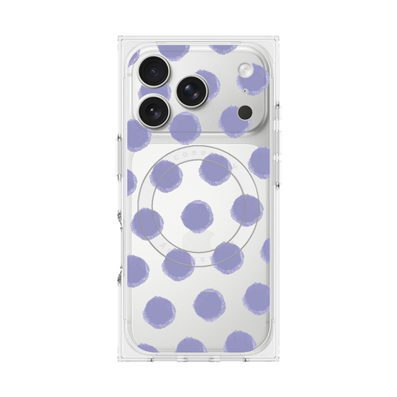 Premium Square Case with MagSafe［ Original - Favorite Color Polka Dots - Purple ］