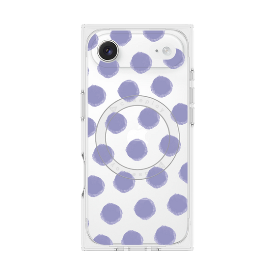 Premium Square Case with MagSafe［ Original - Favorite Color Polka Dots - Purple ］