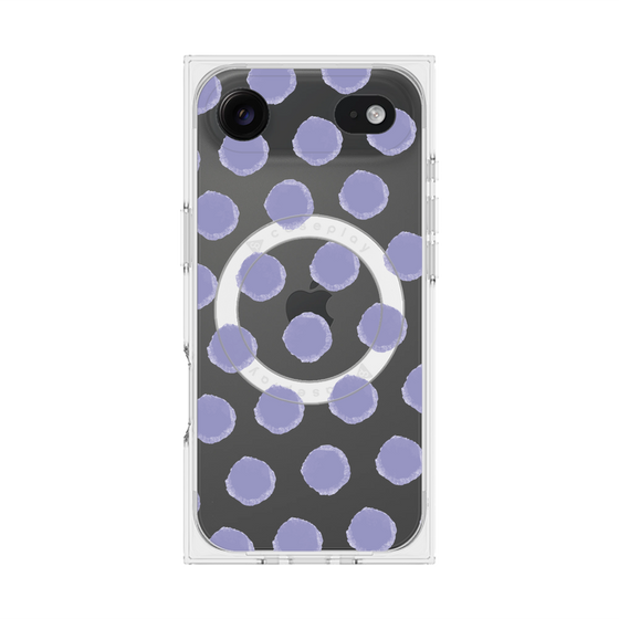 Premium Square Case with MagSafe［ Original - Favorite Color Polka Dots - Purple ］