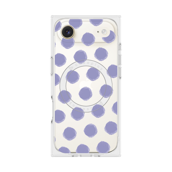 Premium Square Case with MagSafe［ Original - Favorite Color Polka Dots - Purple ］