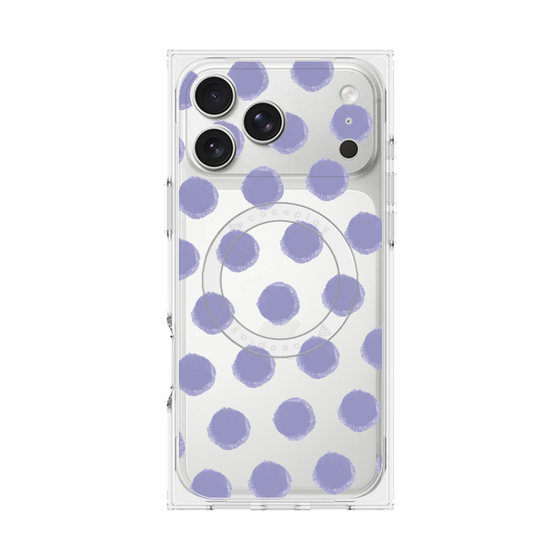 Premium Square Case with MagSafe［ Original - Favorite Color Polka Dots - Purple ］