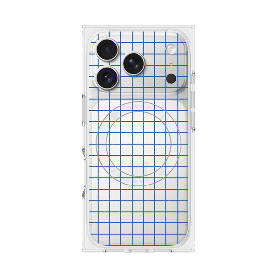 Premium Square Case with MagSafe［ Original - Favorite Color Check - Blue ］