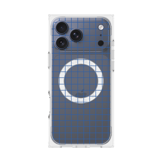 Premium Square Case with MagSafe［ Original - Favorite Color Check - Blue ］