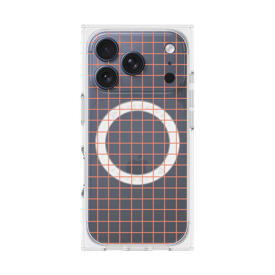 Premium Square Case with MagSafe［ Original - Favorite Color Check - Orange ］
