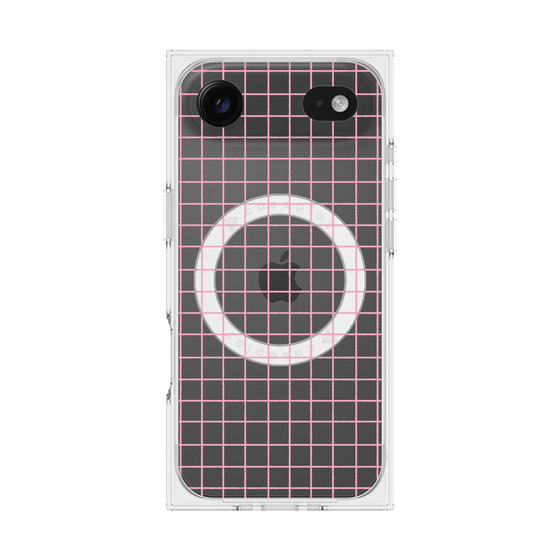 Premium Square Case with MagSafe［ Original - Favorite Color Check - Pink ］