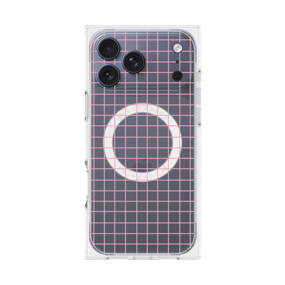 Premium Square Case with MagSafe［ Original - Favorite Color Check - Pink ］