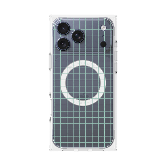 Premium Square Case with MagSafe［ Original - Favorite Color Check - Green ］