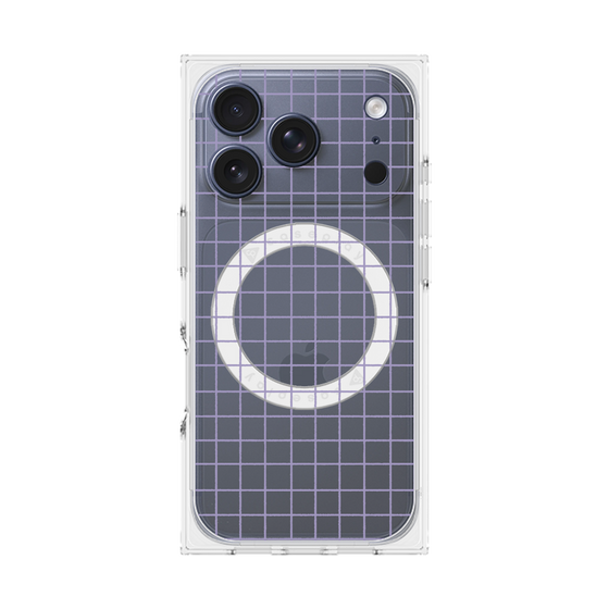 Premium Square Case with MagSafe［ Original - Favorite Color Check - Purple ］