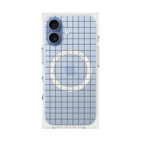 Premium Square Case with MagSafe［ Original - Favorite Color Check - Black ］