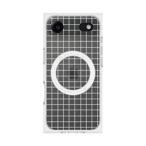 Premium Square Case with MagSafe［ Original - Favorite Color Check - White ］