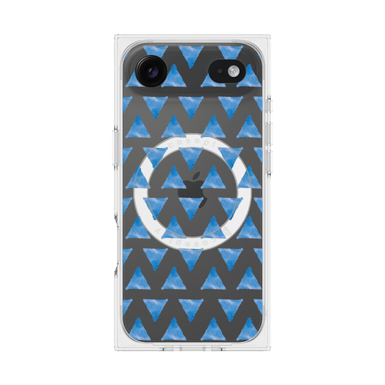 Premium Square Case with MagSafe［ Original - Favorite Color Triangle - Blue ］