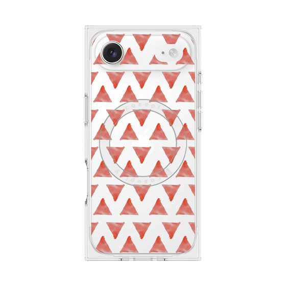 Premium Square Case with MagSafe［ Original - Favorite Color Triangle - Red ］