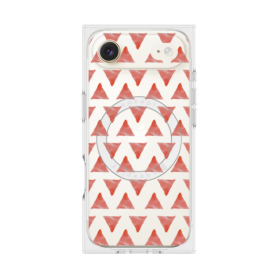 Premium Square Case with MagSafe［ Original - Favorite Color Triangle - Red ］