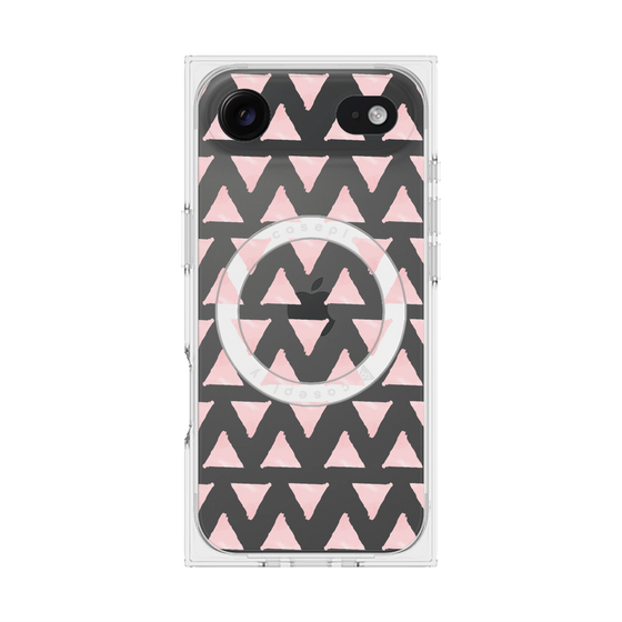 Premium Square Case with MagSafe［ Original - Favorite Color Triangle - Pink ］