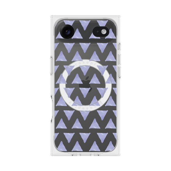 Premium Square Case with MagSafe［ Original - Favorite Color Triangle - Purple ］