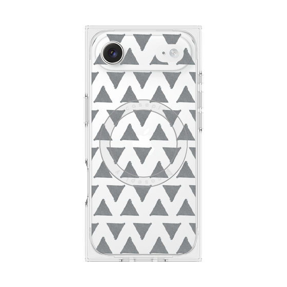 Premium Square Case with MagSafe［ Original - Favorite Color Triangle - Black ］