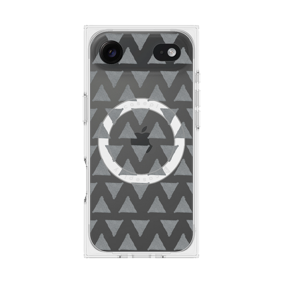 Premium Square Case with MagSafe［ Original - Favorite Color Triangle - Black ］