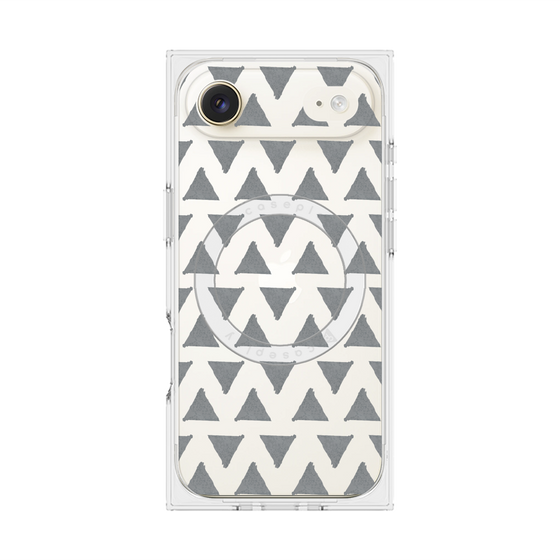 Premium Square Case with MagSafe［ Original - Favorite Color Triangle - Black ］