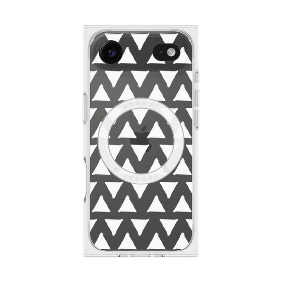 Premium Square Case with MagSafe［ Original - Favorite Color Triangle - White ］