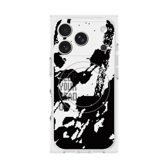 Premium Square Case with MagSafe［ Original - Dot Overlay - KEEP YOUR HEAD UP/C ］