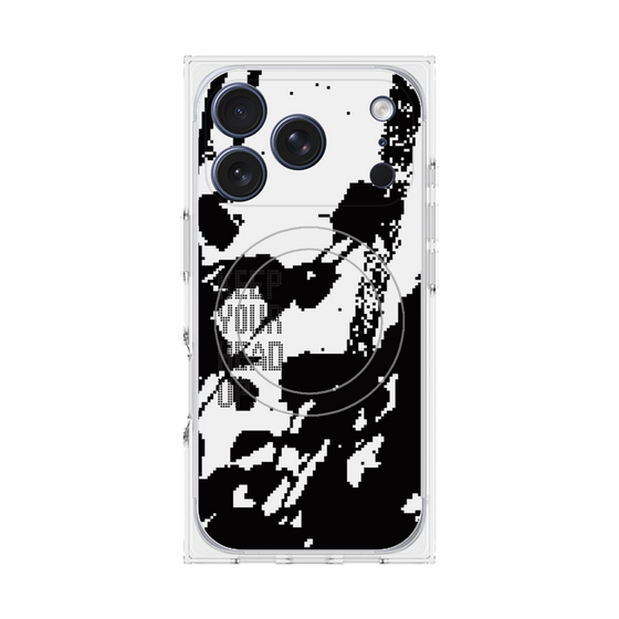 Premium Square Case with MagSafe［ Original - Dot Overlay - KEEP YOUR HEAD UP/C ］