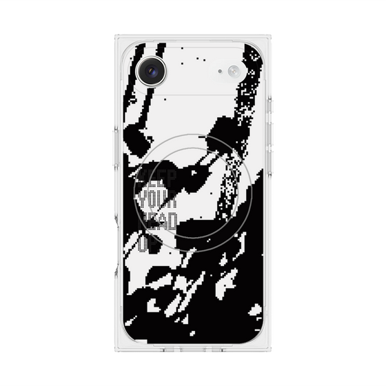 Premium Square Case with MagSafe［ Original - Dot Overlay - KEEP YOUR HEAD UP/C ］