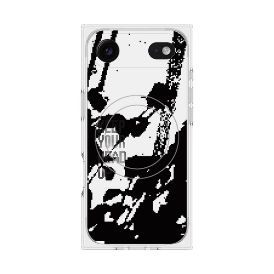 Premium Square Case with MagSafe［ Original - Dot Overlay - KEEP YOUR HEAD UP/C ］